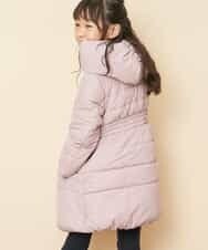 KJUAM01069 a.v.v KIDS(アー・ヴェ・ヴェ) [100-130]【洗濯機で洗える】中綿ロングコート[WEB限定サイズ] ピンク