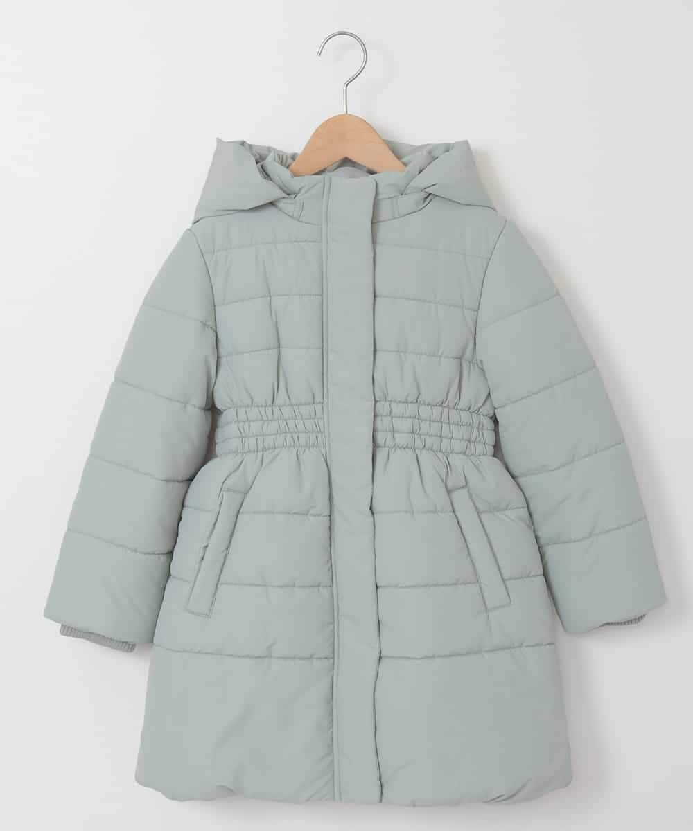 KJUAM01069 a.v.v KIDS(アー・ヴェ・ヴェ) [100-130]【洗濯機で洗える】中綿ロングコート[WEB限定サイズ] ミント