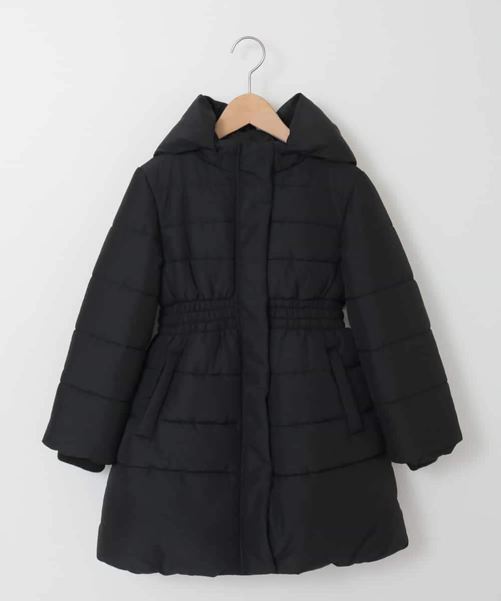 KJUAM01069 a.v.v KIDS(アー・ヴェ・ヴェ) [100-130]【洗濯機で洗える】中綿ロングコート[WEB限定サイズ] ブラック