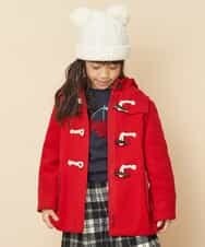 KJUAM02059 a.v.v KIDS(アー・ヴェ・ヴェ) [100-130]【洗濯機で洗える】ダッフルコート[WEB限定サイズ] レッド
