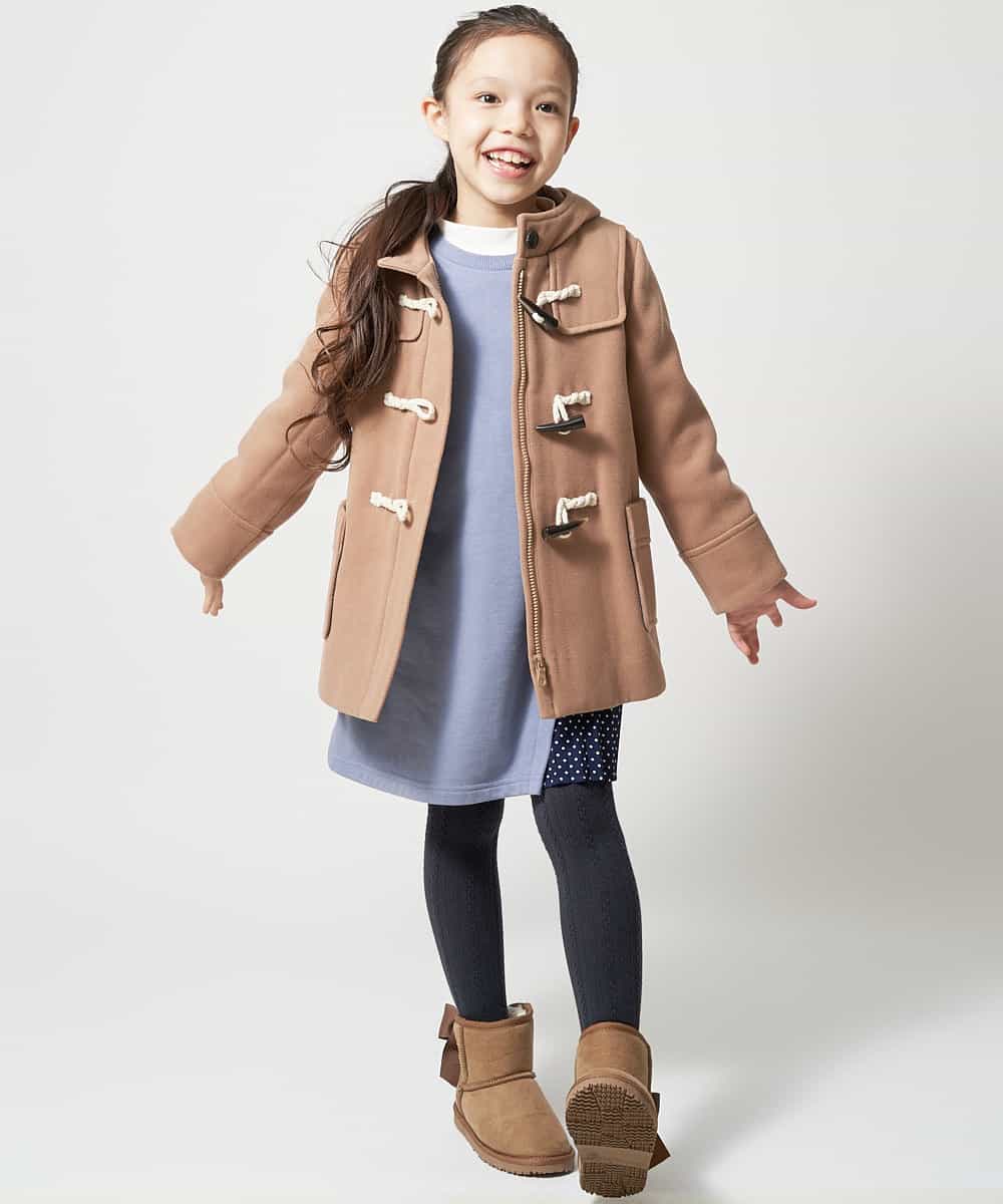 KJUAM02059 a.v.v KIDS(アー・ヴェ・ヴェ) [100-130]【洗濯機で洗える】ダッフルコート[WEB限定サイズ] ネイビー