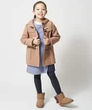 KJUAM02059 a.v.v KIDS(アー・ヴェ・ヴェ) [100-130]【洗濯機で洗える】ダッフルコート[WEB限定サイズ] ネイビー