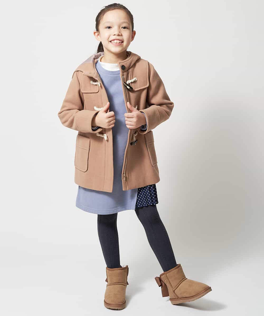 KJUAM02059 a.v.v KIDS(アー・ヴェ・ヴェ) [100-130]【洗濯機で洗える】ダッフルコート[WEB限定サイズ] ネイビー