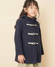 KJUAM02059 a.v.v KIDS(アー・ヴェ・ヴェ) [100-130]【洗濯機で洗える】ダッフルコート[WEB限定サイズ] ネイビー