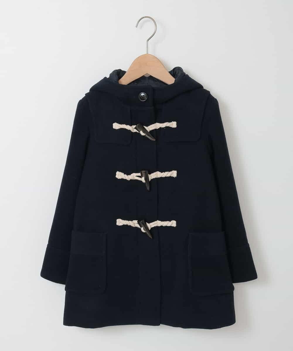 KJUAM02059 a.v.v KIDS(アー・ヴェ・ヴェ) [100-130]【洗濯機で洗える】ダッフルコート[WEB限定サイズ] ネイビー