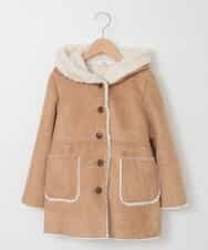KJUAM06054 a.v.v KIDS(アー・ヴェ・ヴェ) [100-130]【洗濯機で洗える】フェイクムートンコート[WEB限定サイズ] ベージュ
