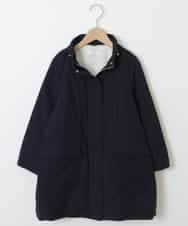 KJUAP04059 a.v.v KIDS(アー・ヴェ・ヴェ) [100-130]【洗濯機で洗える】裏ボアロングモッズコート ネイビー