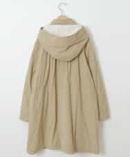 KJUAR04074 a.v.v KIDS(アー・ヴェ・ヴェ) [160]【洗濯機で洗える】裏ボアロングモッズコート ベージュ