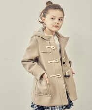 KJUAS02059 a.v.v KIDS(アー・ヴェ・ヴェ) [100-130]ライトフェイクウールダッフルコート ピンク
