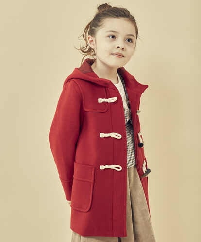 KJUAS02059 a.v.v KIDS [100-130]ライトフェイクウールダッフルコート