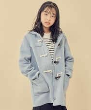 KJUAS02059 a.v.v KIDS(アー・ヴェ・ヴェ) [100-130]ライトフェイクウールダッフルコート ライトブルー