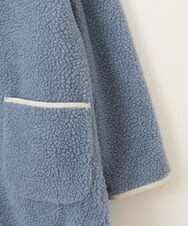 KJUAT06079 a.v.v KIDS(アー・ヴェ・ヴェ) [140-150]【2way】タフタ＆ボアリバーシブルバイカラーコート ブルー