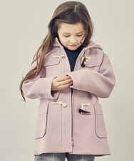 KJUAU02074 a.v.v KIDS(アー・ヴェ・ヴェ) [160]ライトフェイクウールダッフルコート レッド
