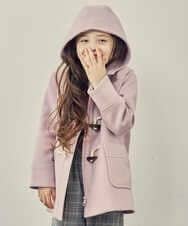 KJUAU02074 a.v.v KIDS(アー・ヴェ・ヴェ) [160]ライトフェイクウールダッフルコート レッド