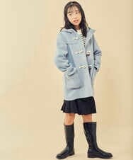 KJUAU02074 a.v.v KIDS(アー・ヴェ・ヴェ) [160]ライトフェイクウールダッフルコート レッド
