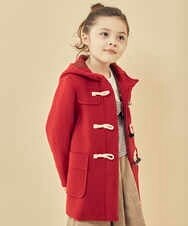 KJUAU02074 a.v.v KIDS(アー・ヴェ・ヴェ) [160]ライトフェイクウールダッフルコート レッド