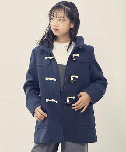 KJUAU02074 a.v.v KIDS [160]ライトフェイクウールダッフルコート