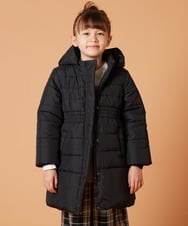 KJUAV01069 a.v.v KIDS(アー・ヴェ・ヴェ) [100-130]【2WAY】フィット＆フレア中綿ロングコート ピンク
