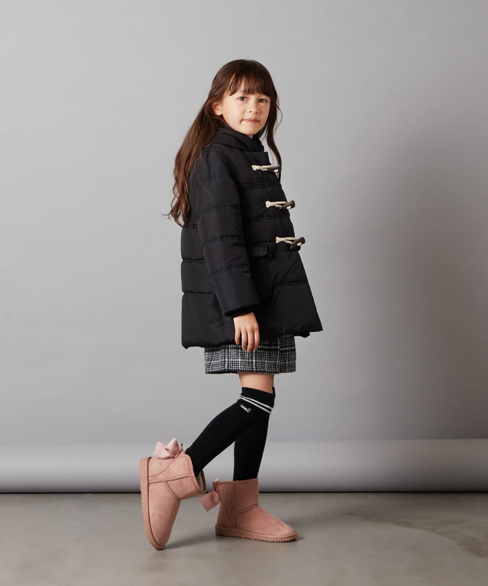 KJUAV03069 a.v.v KIDS(アー・ヴェ・ヴェ) [100-130]中綿ダッフルコート ライトブルー
