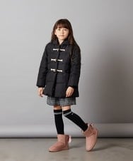 KJUAV03069 a.v.v KIDS(アー・ヴェ・ヴェ) [100-130]中綿ダッフルコート ライトブルー