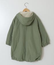 KJUAV05069 a.v.v KIDS(アー・ヴェ・ヴェ) [100-130]裏ボアモッズコート カーキ