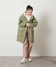 KJUAV05069 a.v.v KIDS(アー・ヴェ・ヴェ) [100-130]裏ボアモッズコート カーキ