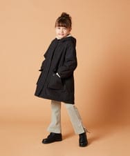 KJUAV05069 a.v.v KIDS(アー・ヴェ・ヴェ) [100-130]裏ボアモッズコート カーキ