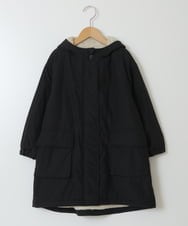 KJUAV05069 a.v.v KIDS(アー・ヴェ・ヴェ) [100-130]裏ボアモッズコート ブラック
