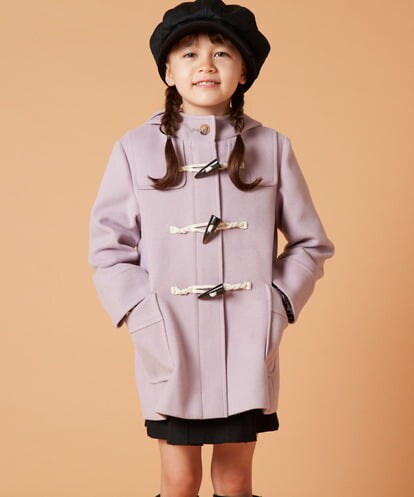 KJUAW02079 a.v.v KIDS [140-150]【選べる5色展開】ライトフェイクウールダッフルコート
