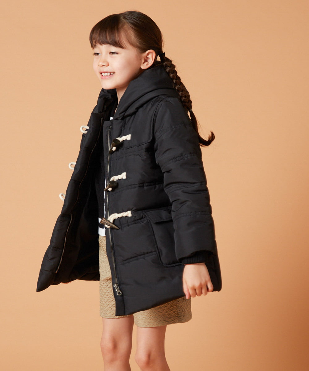 KJUAW03079 a.v.v KIDS(アー・ヴェ・ヴェ) [140-150]中綿ダッフルコート ブラック