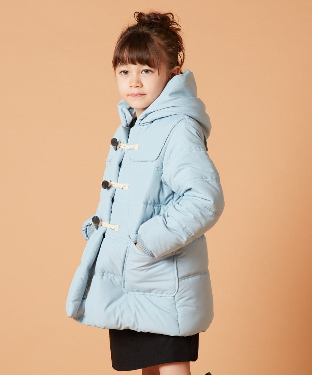 KJUAW03079 a.v.v KIDS(アー・ヴェ・ヴェ) [140-150]中綿ダッフルコート ブラック