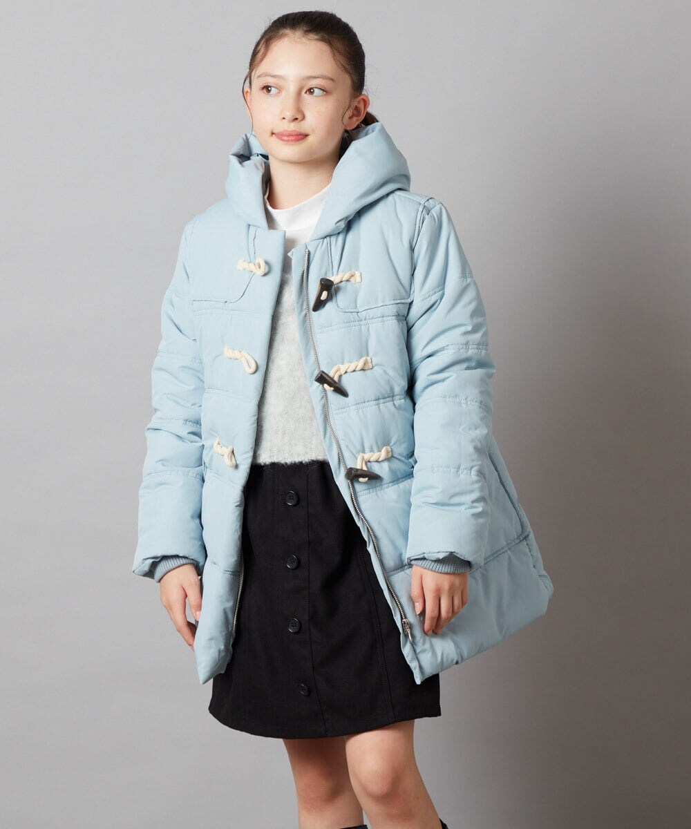 KJUAW03079 a.v.v KIDS(アー・ヴェ・ヴェ) [140-150]中綿ダッフルコート ブラック