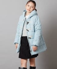 KJUAW03079 a.v.v KIDS(アー・ヴェ・ヴェ) [140-150]中綿ダッフルコート ブラック