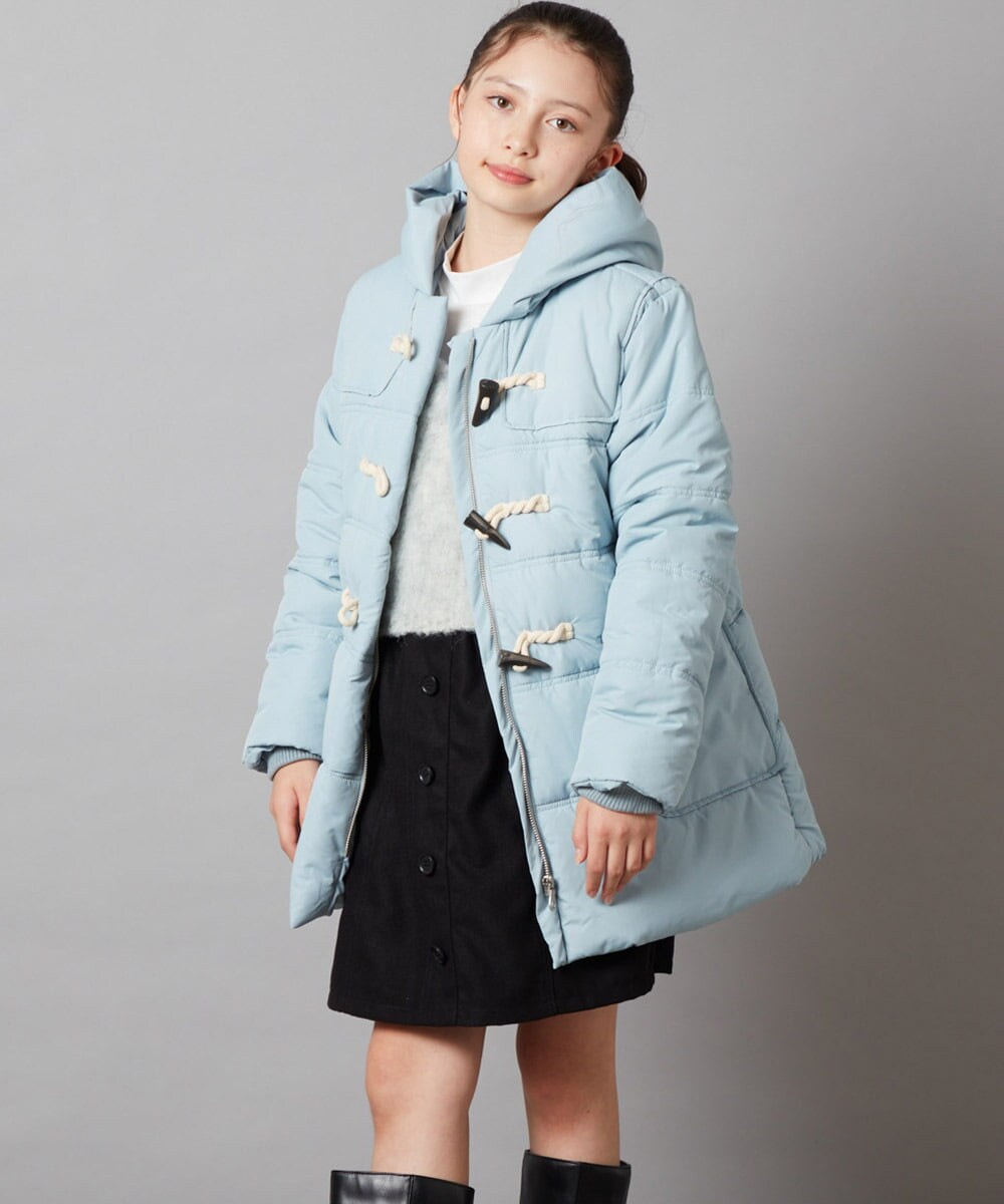 KJUAW03079 a.v.v KIDS(アー・ヴェ・ヴェ) [140-150]中綿ダッフルコート ブラック