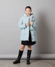 KJUAW03079 a.v.v KIDS(アー・ヴェ・ヴェ) [140-150]中綿ダッフルコート ブラック