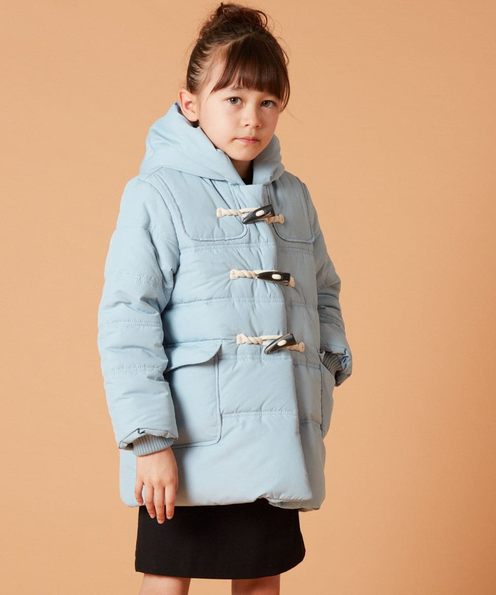 KJUAW03079 a.v.v KIDS(アー・ヴェ・ヴェ) [140-150]中綿ダッフルコート ブラック