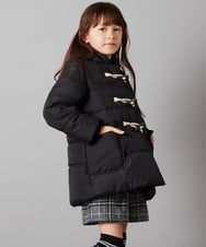 KJUAW03079 a.v.v KIDS(アー・ヴェ・ヴェ) [140-150]中綿ダッフルコート ブラック