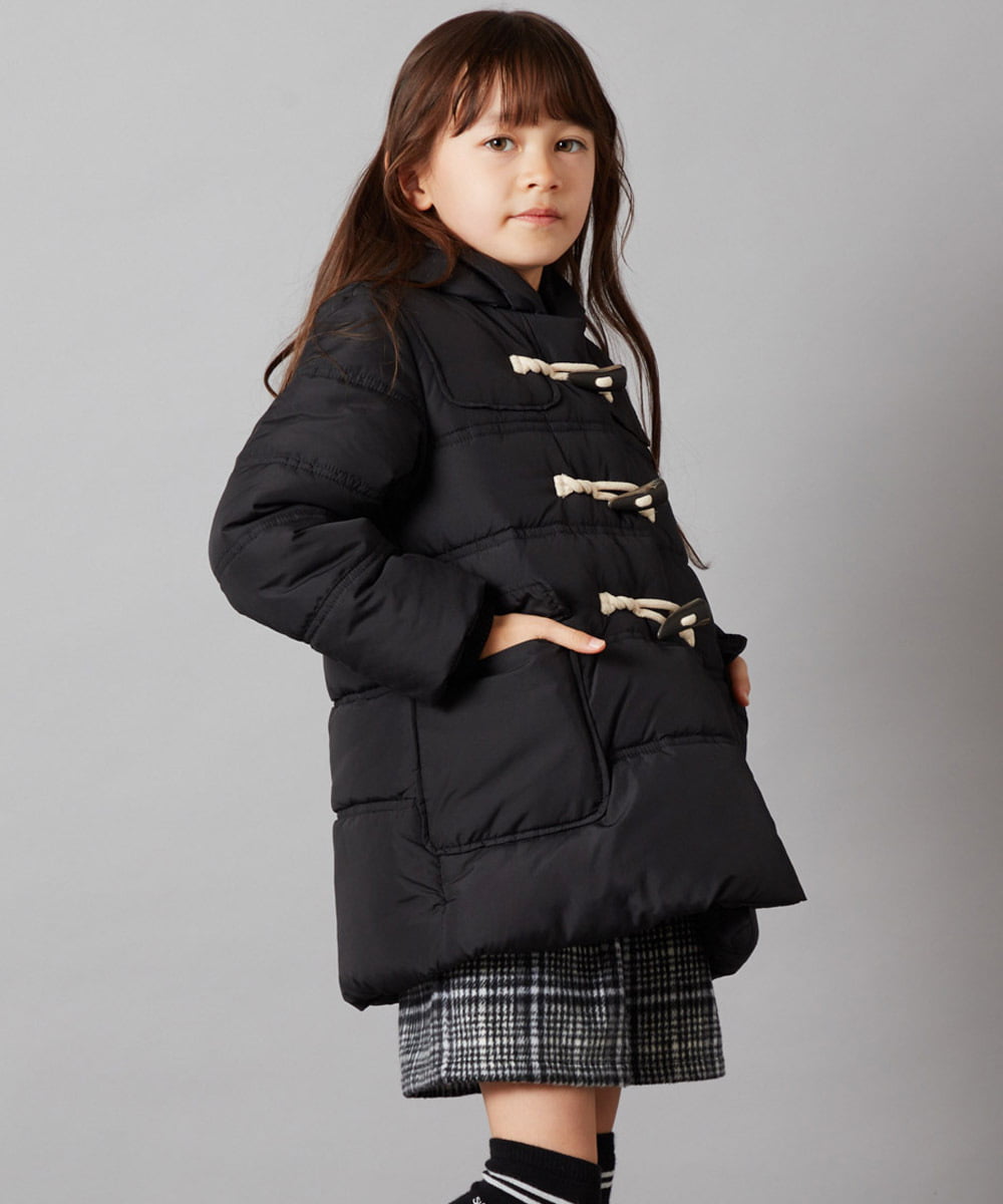 KJUAW03079 a.v.v KIDS(アー・ヴェ・ヴェ) [140-150]中綿ダッフルコート ブラック