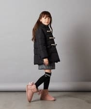 KJUAW03079 a.v.v KIDS(アー・ヴェ・ヴェ) [140-150]中綿ダッフルコート ブラック