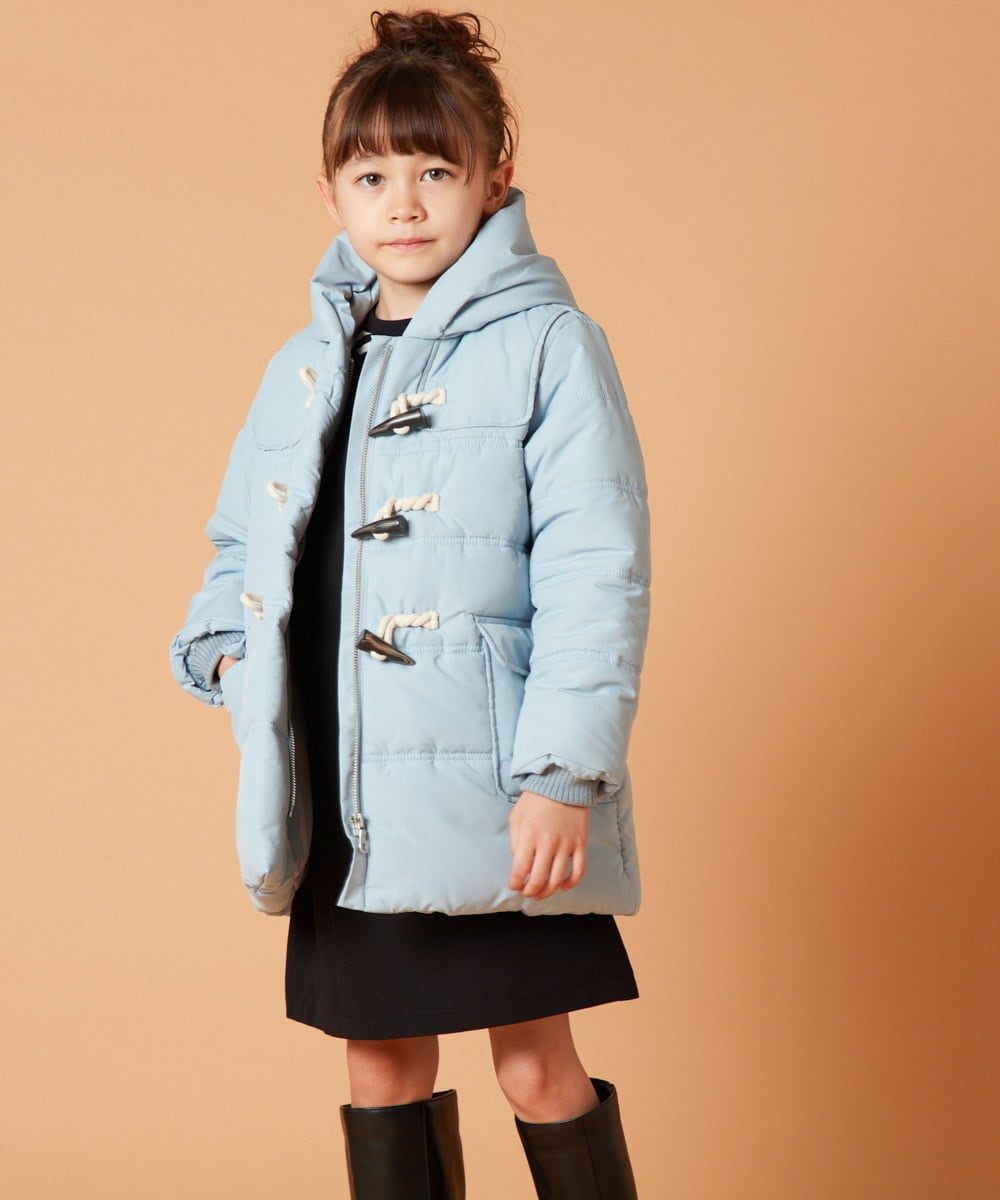 KJUAW03079 a.v.v KIDS(アー・ヴェ・ヴェ) [140-150]中綿ダッフルコート ブラック