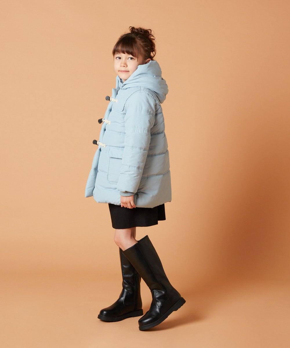 KJUAW03079 a.v.v KIDS(アー・ヴェ・ヴェ) [140-150]中綿ダッフルコート ブラック