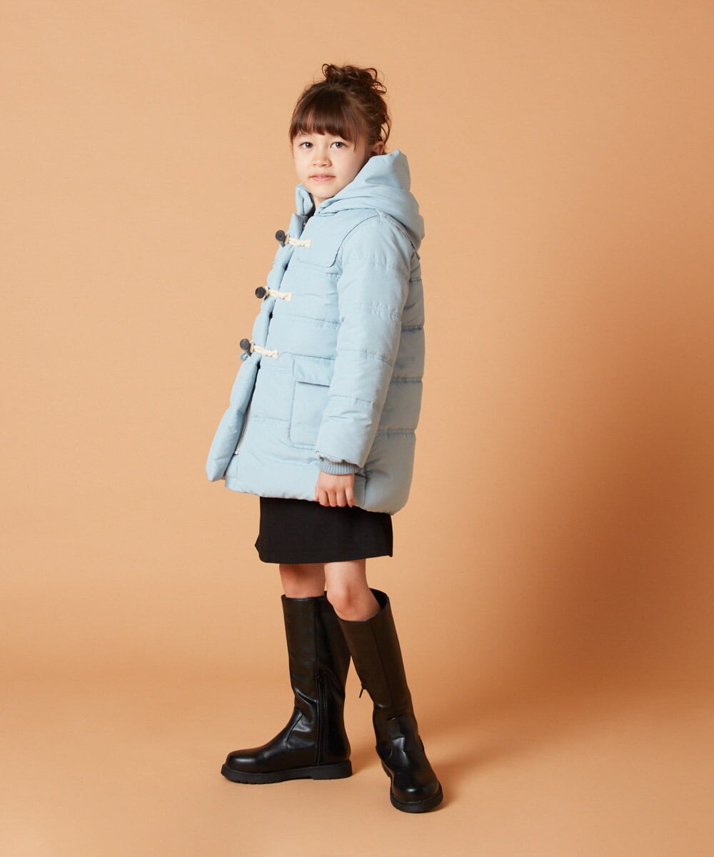 KJUAW03079 a.v.v KIDS(アー・ヴェ・ヴェ) [140-150]中綿ダッフルコート ブラック