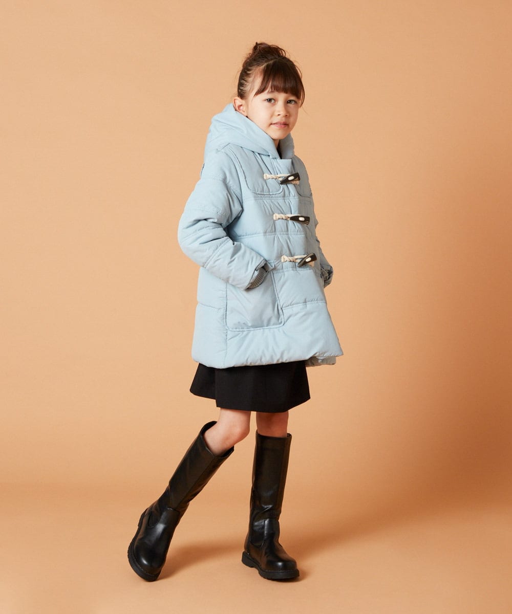 KJUAW03079 a.v.v KIDS(アー・ヴェ・ヴェ) [140-150]中綿ダッフルコート ブラック