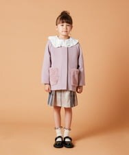 KJUAW04079 a.v.v KIDS(アー・ヴェ・ヴェ) [140-150]【2WAY】ファーポケットAラインコート ベージュ