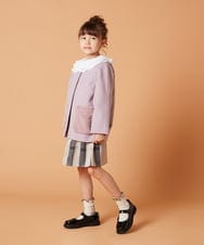KJUAW04079 a.v.v KIDS(アー・ヴェ・ヴェ) [140-150]【2WAY】ファーポケットAラインコート ベージュ