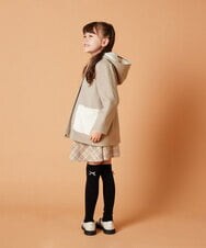 KJUAW04079 a.v.v KIDS(アー・ヴェ・ヴェ) [140-150]【2WAY】ファーポケットAラインコート ベージュ
