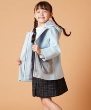 KJUAW04079 a.v.v KIDS(アー・ヴェ・ヴェ) [140-150]【2WAY】ファーポケットAラインコート ベージュ