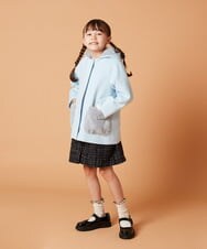 KJUAW04079 a.v.v KIDS(アー・ヴェ・ヴェ) [140-150]【2WAY】ファーポケットAラインコート ベージュ