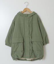 KJUAW05079 a.v.v KIDS(アー・ヴェ・ヴェ) [140-150]裏ボアモッズコート カーキ