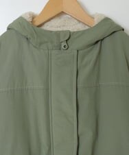 KJUAW05079 a.v.v KIDS(アー・ヴェ・ヴェ) [140-150]裏ボアモッズコート カーキ